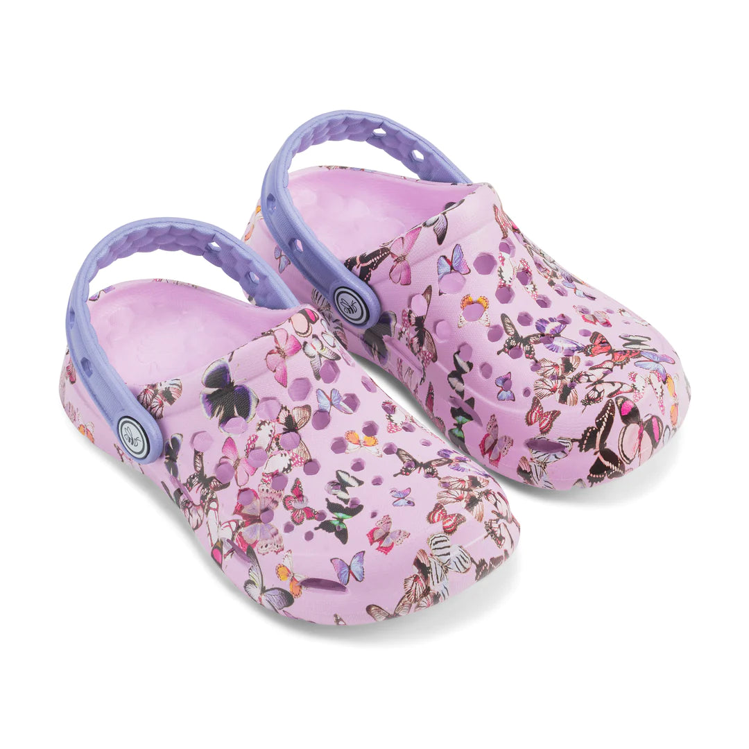 Joybees Kids' Lavender Butterfly Active Clog