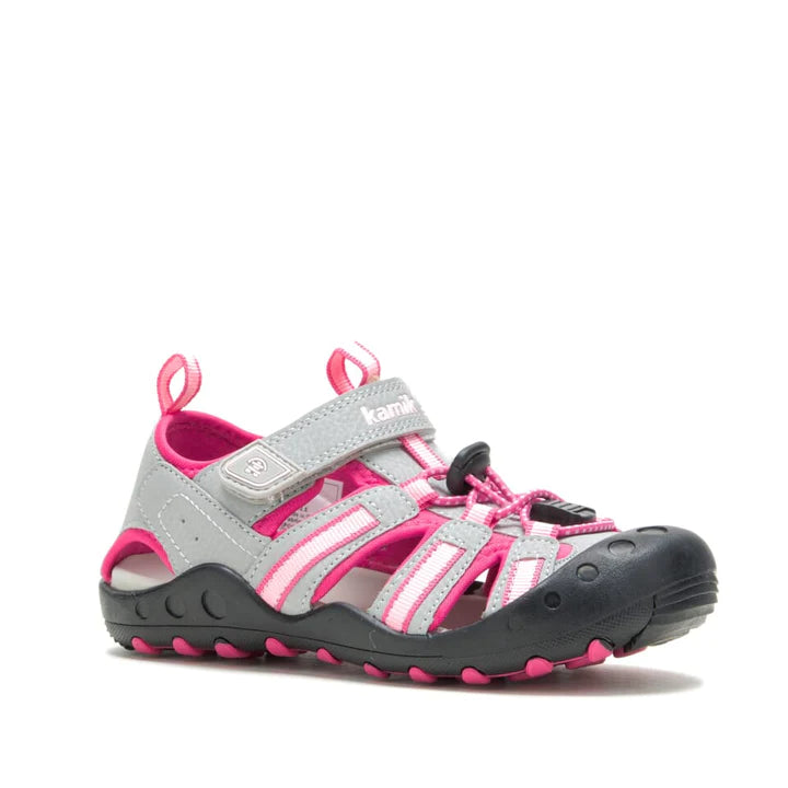 Kamik Grey Pink Crab Toddler Sandal - Buy Now