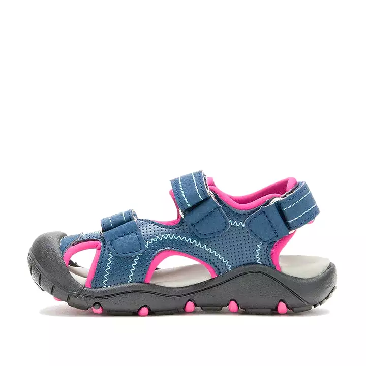 Kamik Navy Blue Toddler Sandal with Seaturtle Design