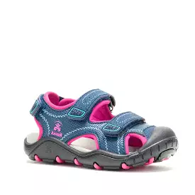 Kamik Navy Blue Toddler Sandal with Seaturtle Design