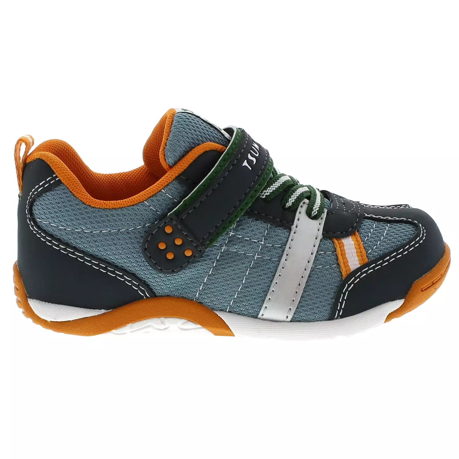 Kaz Kid's Athletic Sneaker - Charcoal Sea