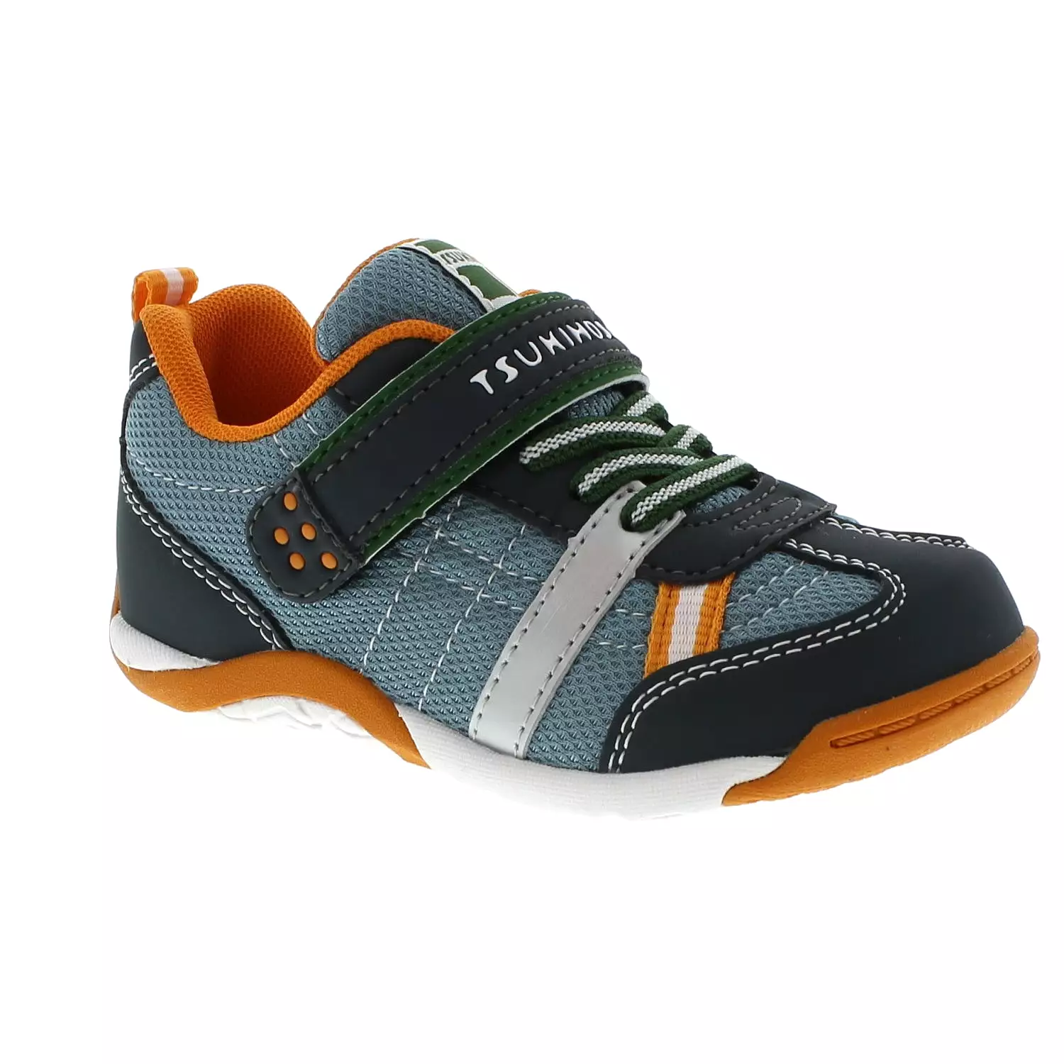 Kaz Kid's Athletic Sneaker - Charcoal Sea