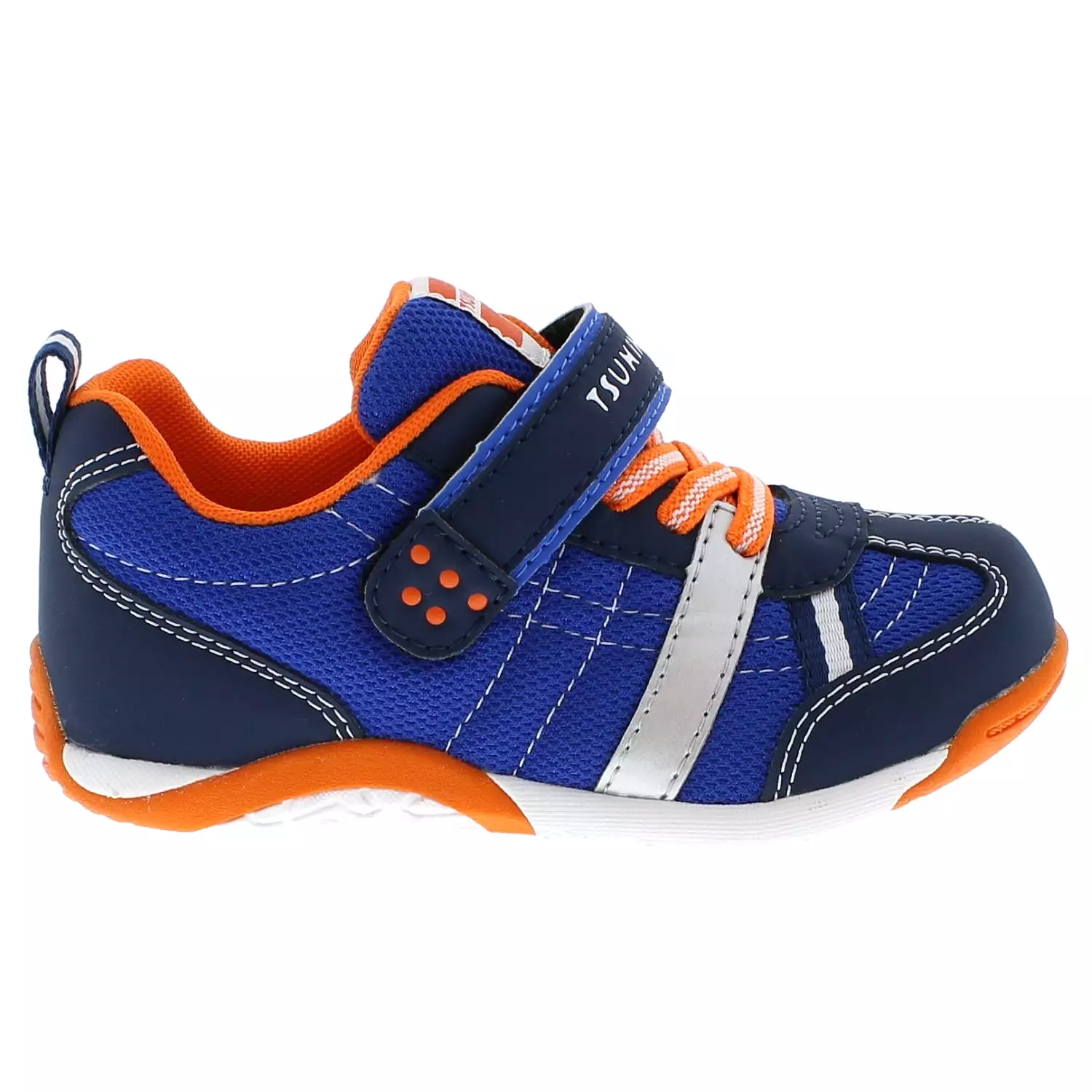 Kaz Kids Athletic Sneaker Navy Tangerine