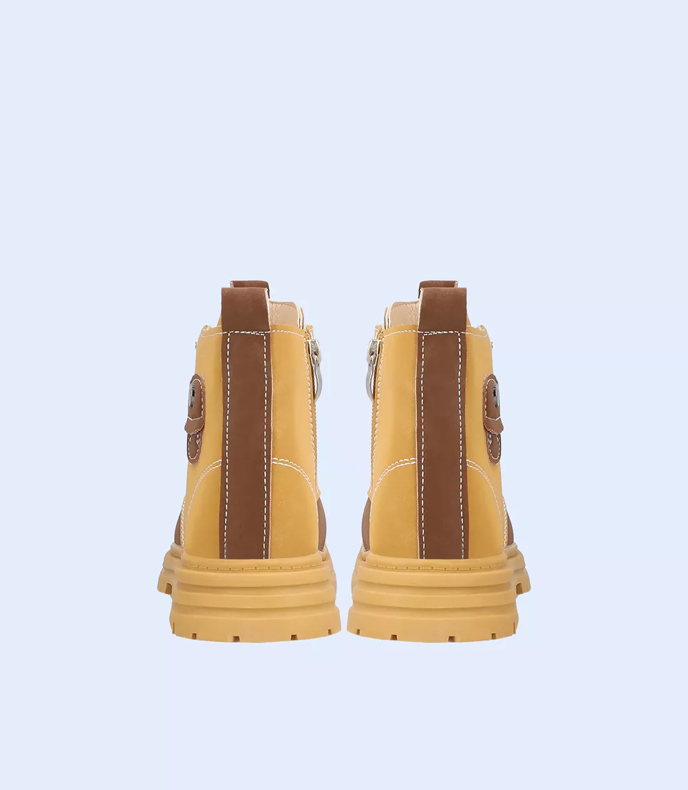 KB0120-MUSTARD-Boys Dress Shoes