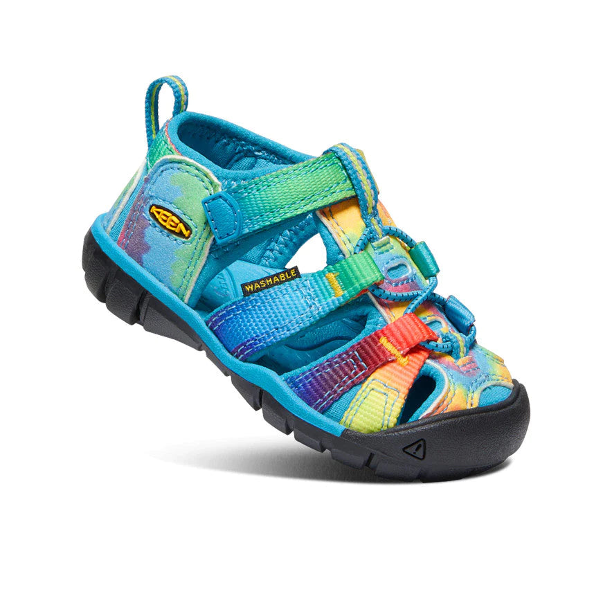 Keen Blue Tie Dye Seacamp II CNX Toddler Sandal