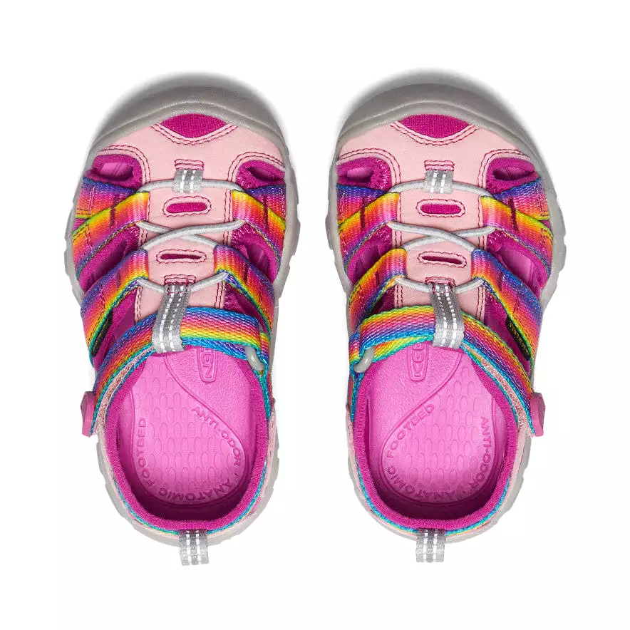 Keen Seacamp II CNX Toddler Sandal - Rainbow/Festival Fuchsia color.