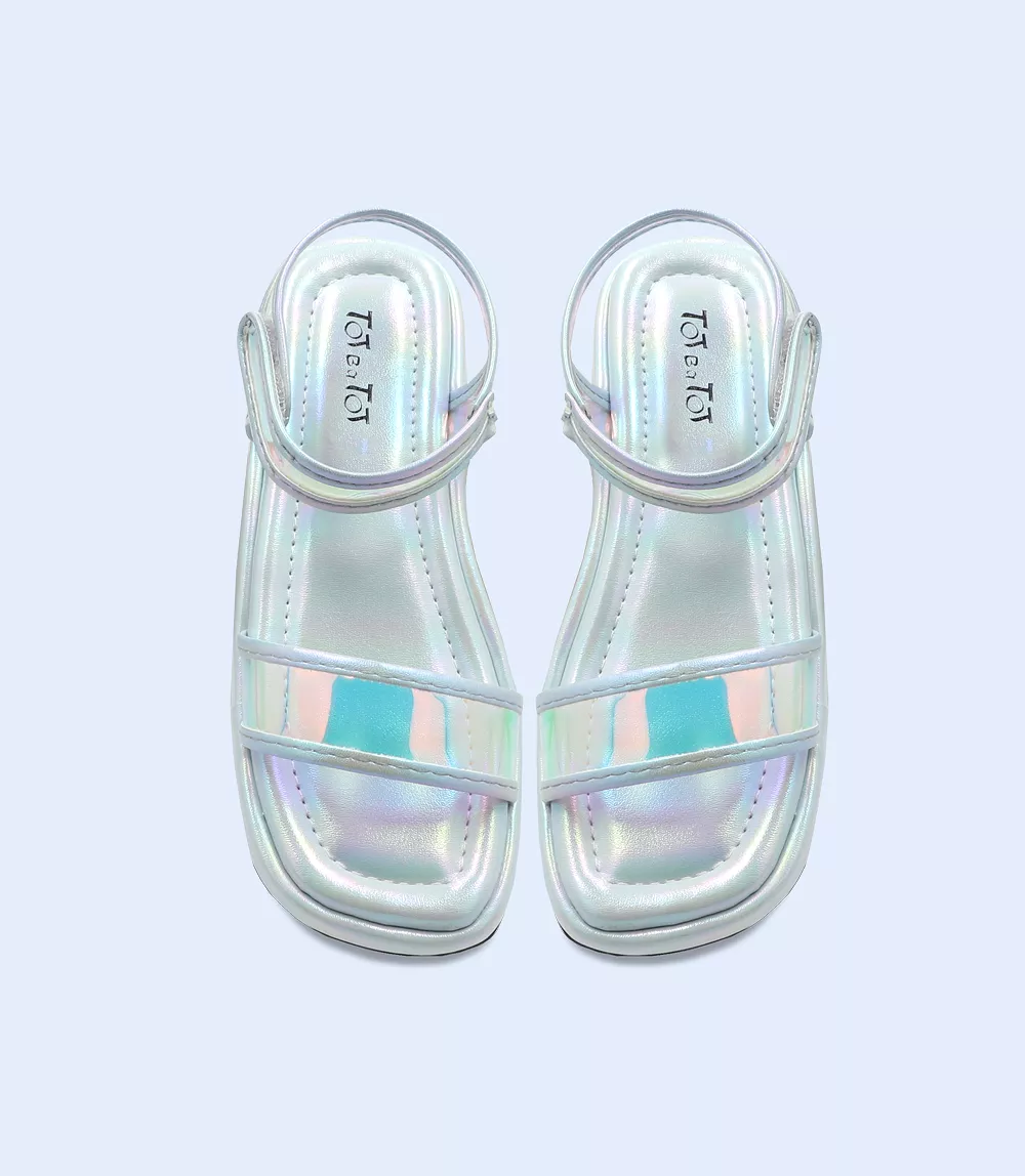 KG0111 Silver Girls Sandals