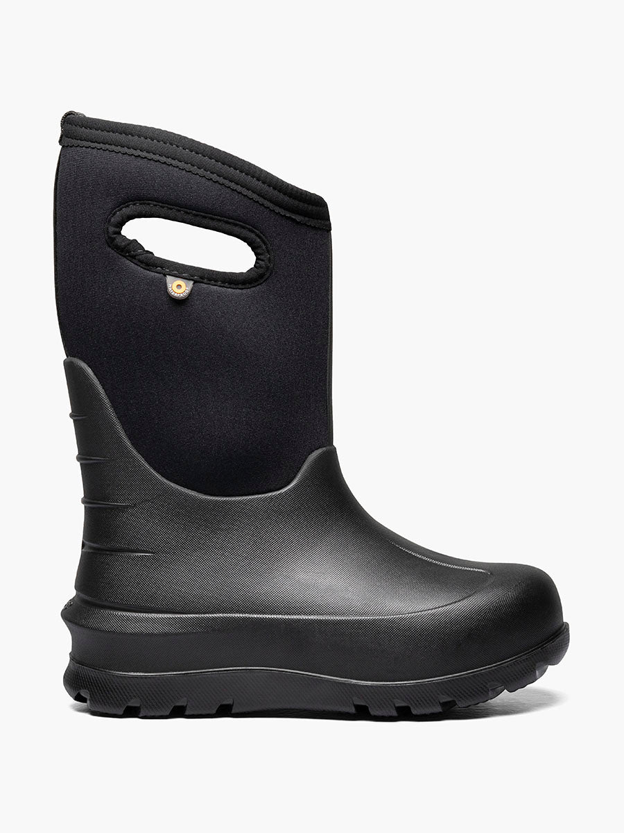 Kids Black Winter Boots - Bogs Neo-Classic Solid