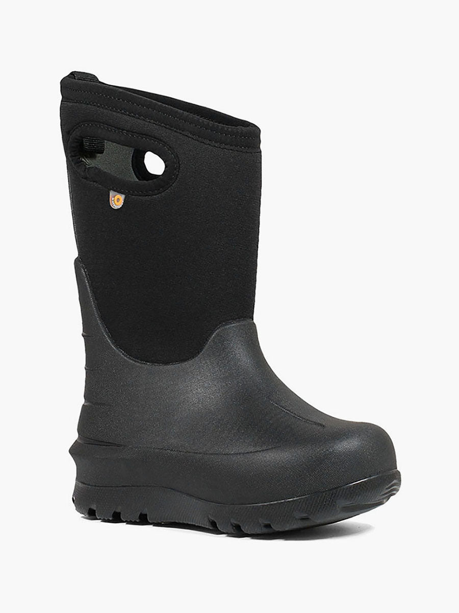 Kids Black Winter Boots - Bogs Neo-Classic Solid