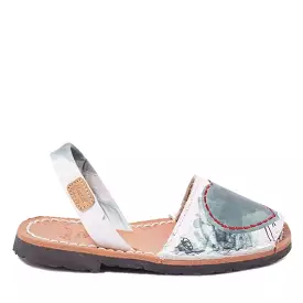 Kids' Leather Open Toe Menorcan Sandals - Iker 1601 - Shop Now