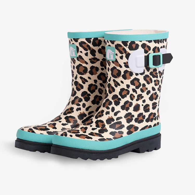 Kids Rain Boots - Leopard Pattern by Gator Waders