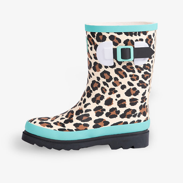 Kids Rain Boots - Leopard Pattern by Gator Waders