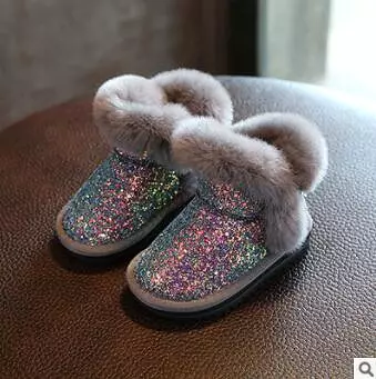 Kids' Sparkling Leather Boots