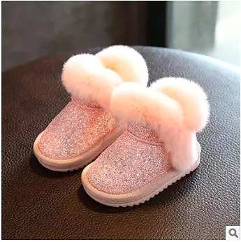 Kids' Sparkling Leather Boots