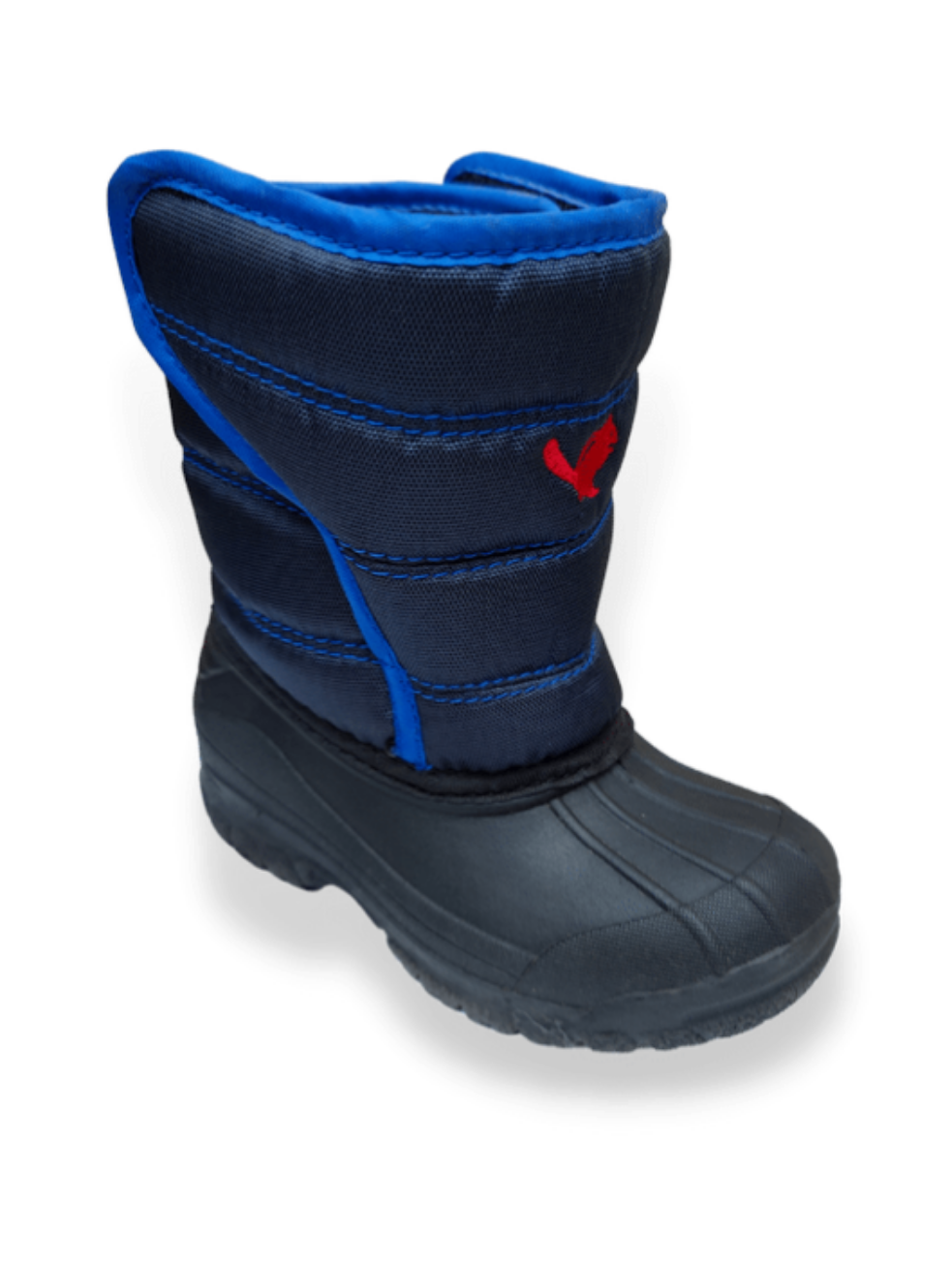 Kids Winter Snow Welly Boots - Warm Lined Navy/Black - Girls/Boys