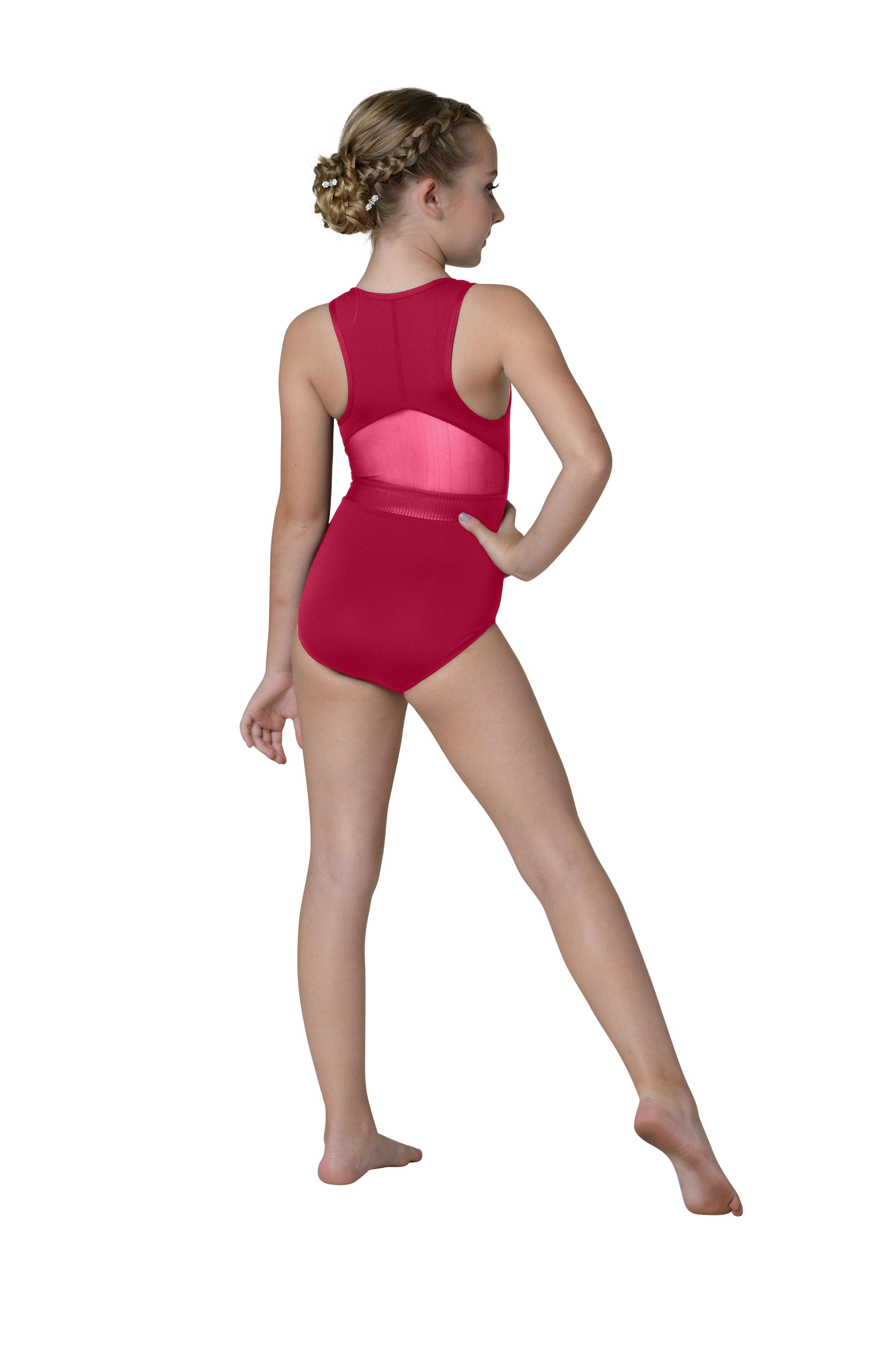 Kinsley Zip Front Leotard for Kids.