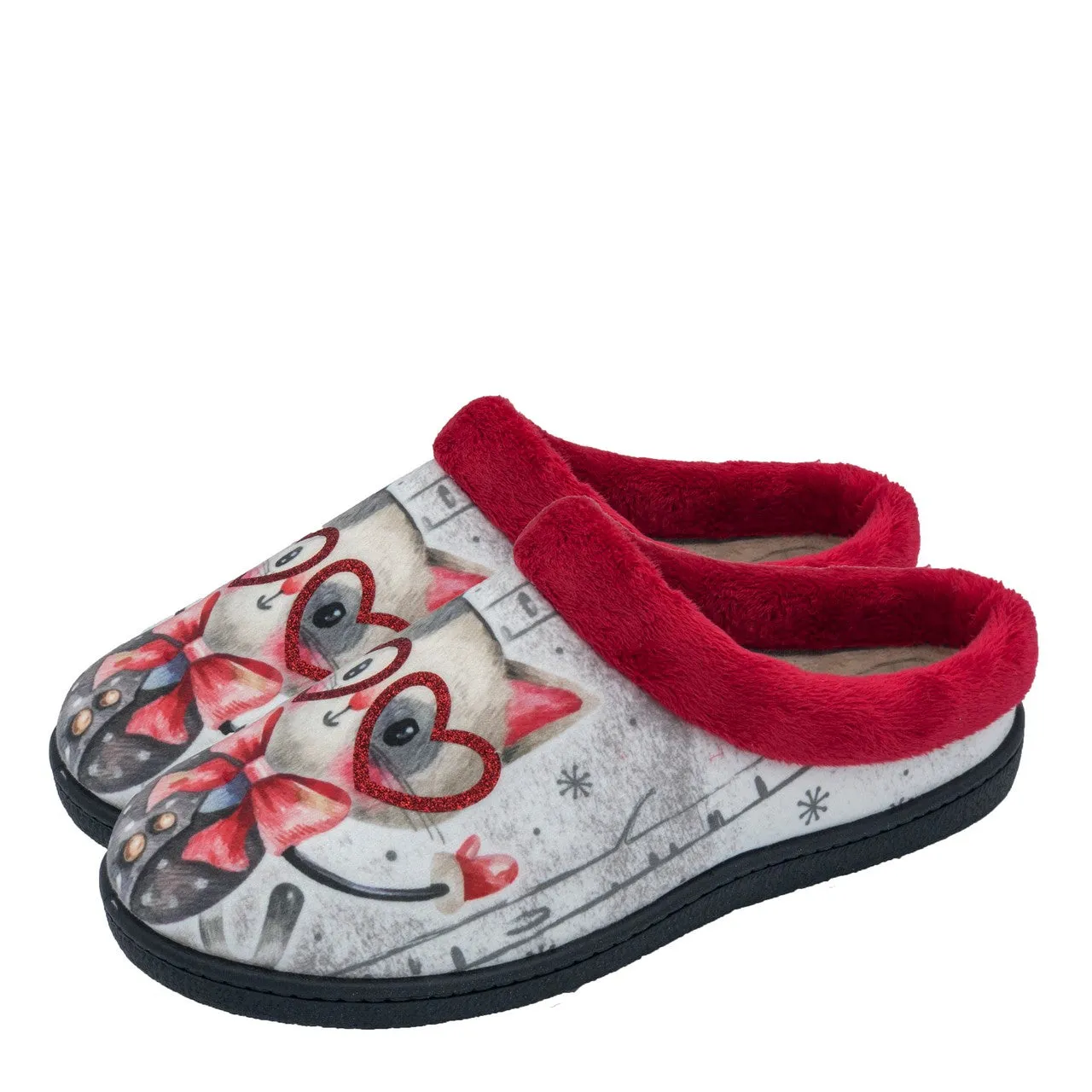 Ladies Cat slipper mule with Plumaflex Memory Foam R12213 - Shop now