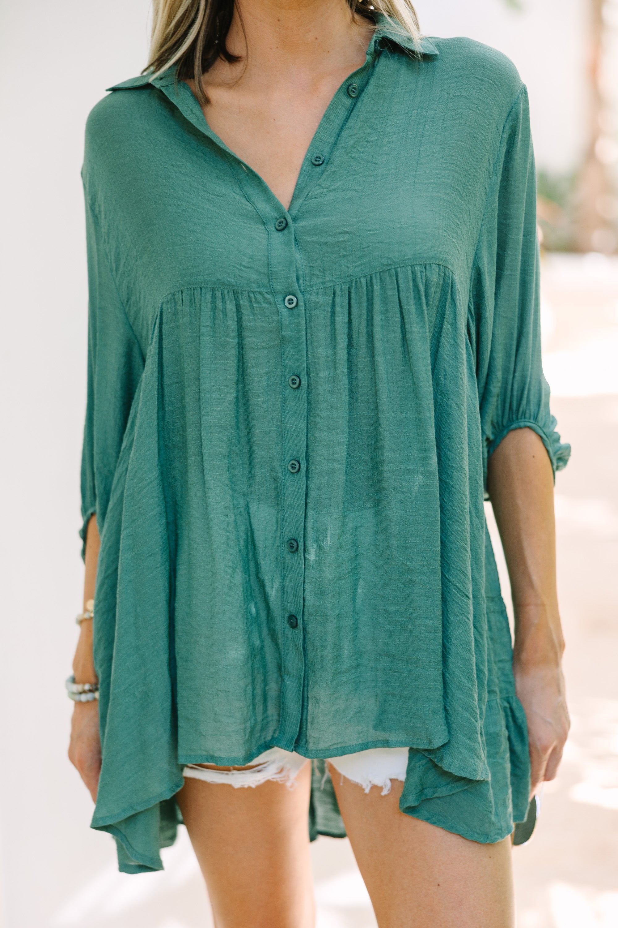 Lagoon Green Tunic - Shop Take Me There Collection.