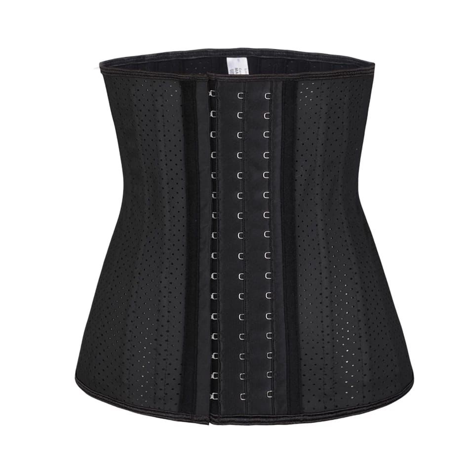 Latex Waist Trainer with 25 Steel Bones, Breathable Design