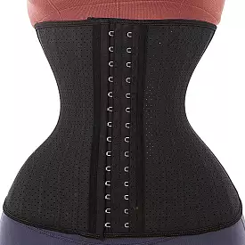 Latex Waist Trainer with 25 Steel Bones, Breathable Design