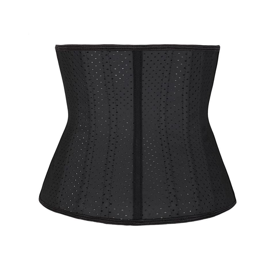 Latex Waist Trainer with 25 Steel Bones, Breathable Design