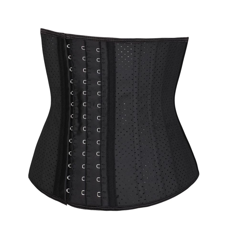 Latex Waist Trainer with 25 Steel Bones, Breathable Design