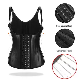 Latex Waist Trainer with 25 Steel Bones Vest