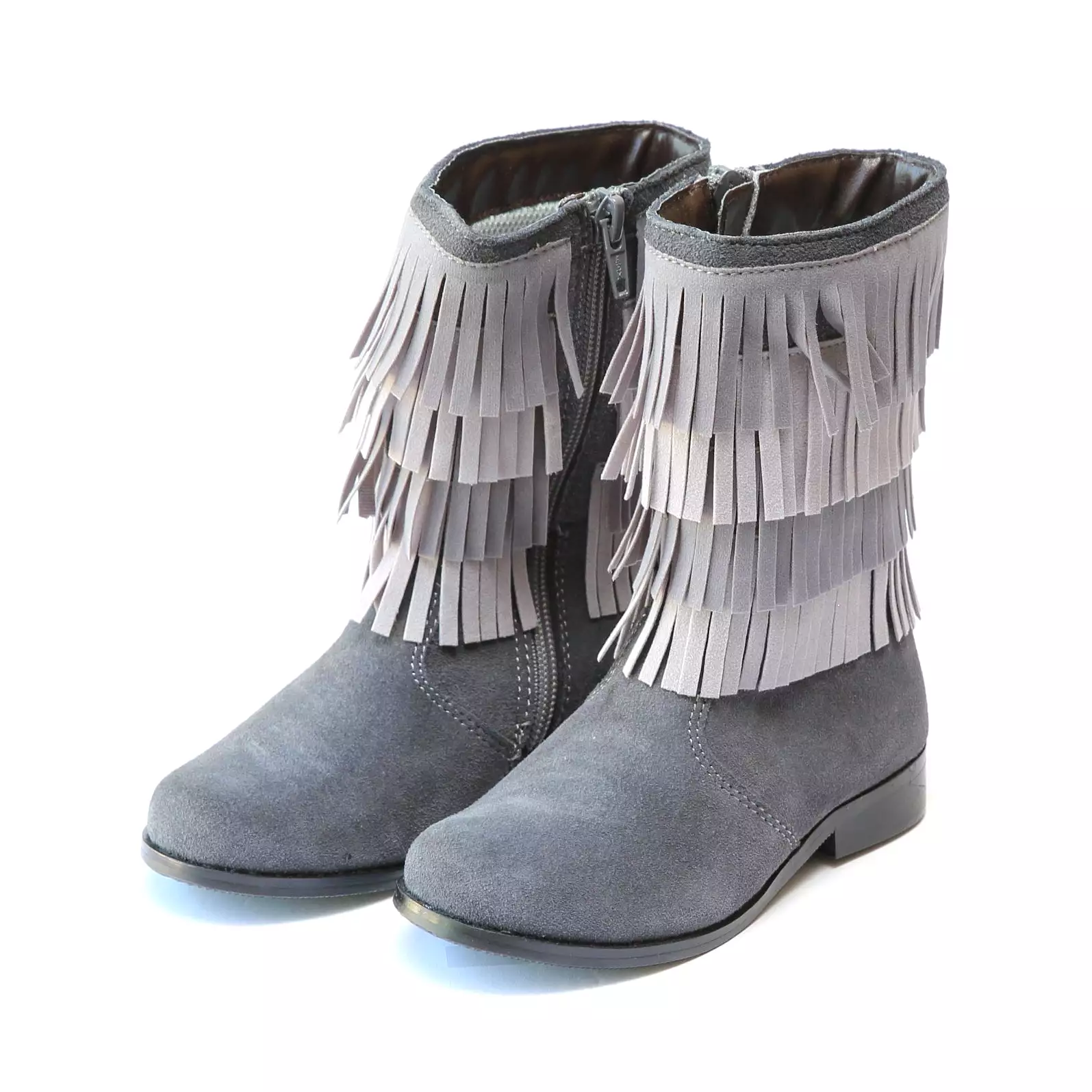 Leather Fringe Tall Boot