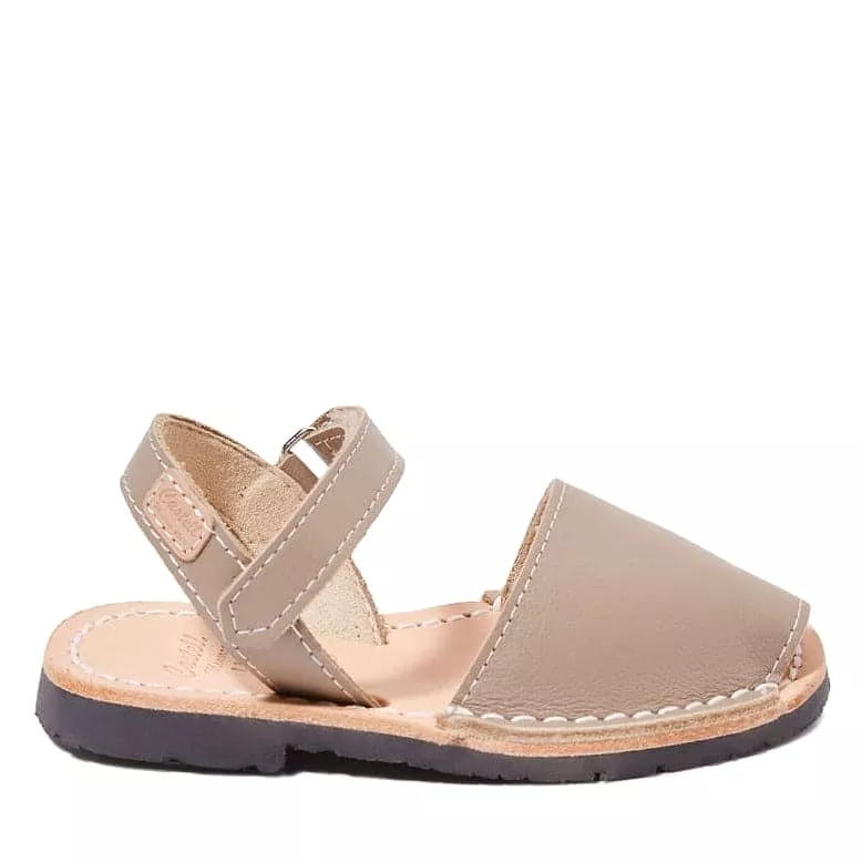 Leather Open Toe Menorcan Sandal For Kids - Iker 1002 Tuscany