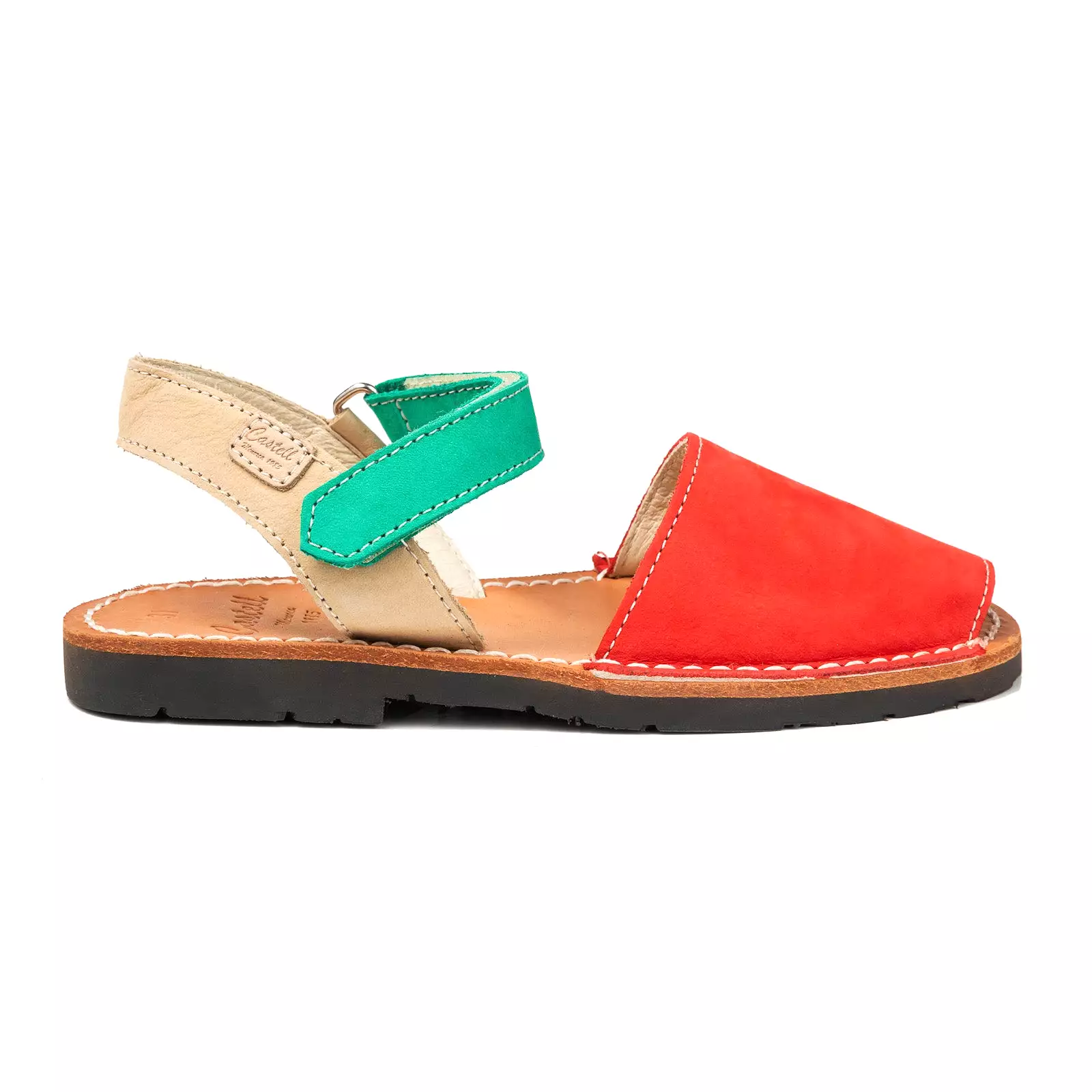 Leather Open Toe Menorcan Sandal - Iker 1002