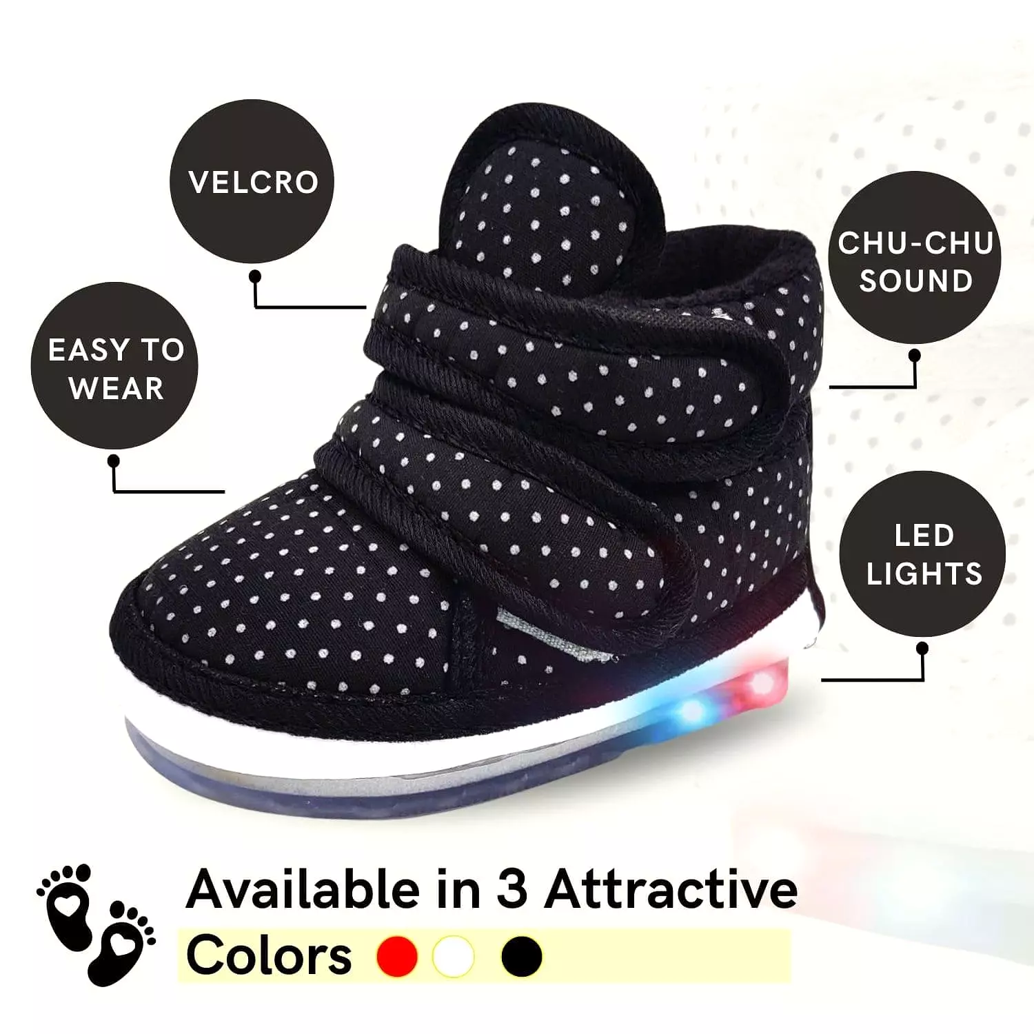 LED Light-Up Boots with Sound - Chu Chu