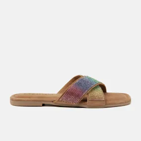 Lexi Multi Suede Slippers for Women