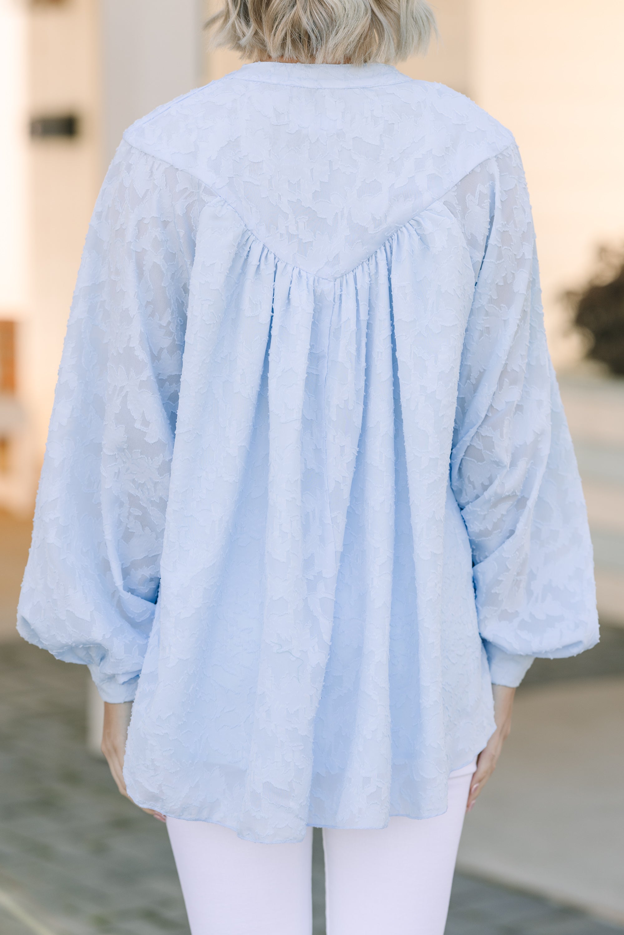 Light Blue Lace Tunic