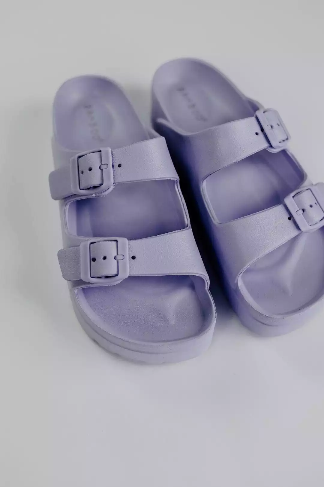 Lilac Dual Strap Sandals