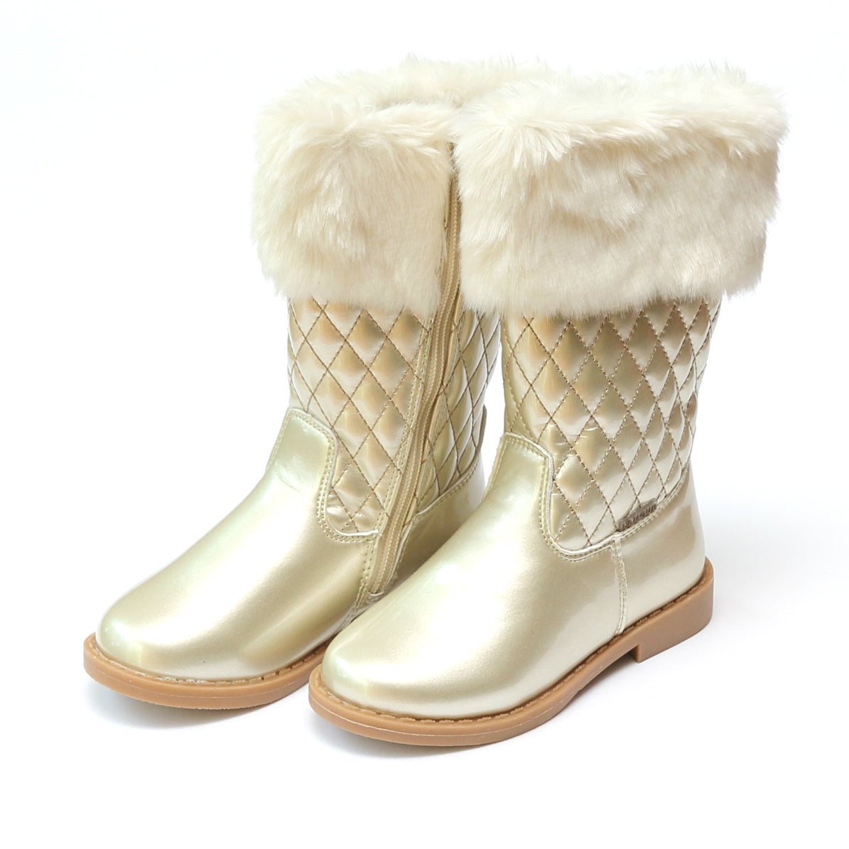 Lina Tall Boot with Faux Fur Cuffs