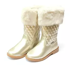 Lina Tall Boot with Faux Fur Cuffs