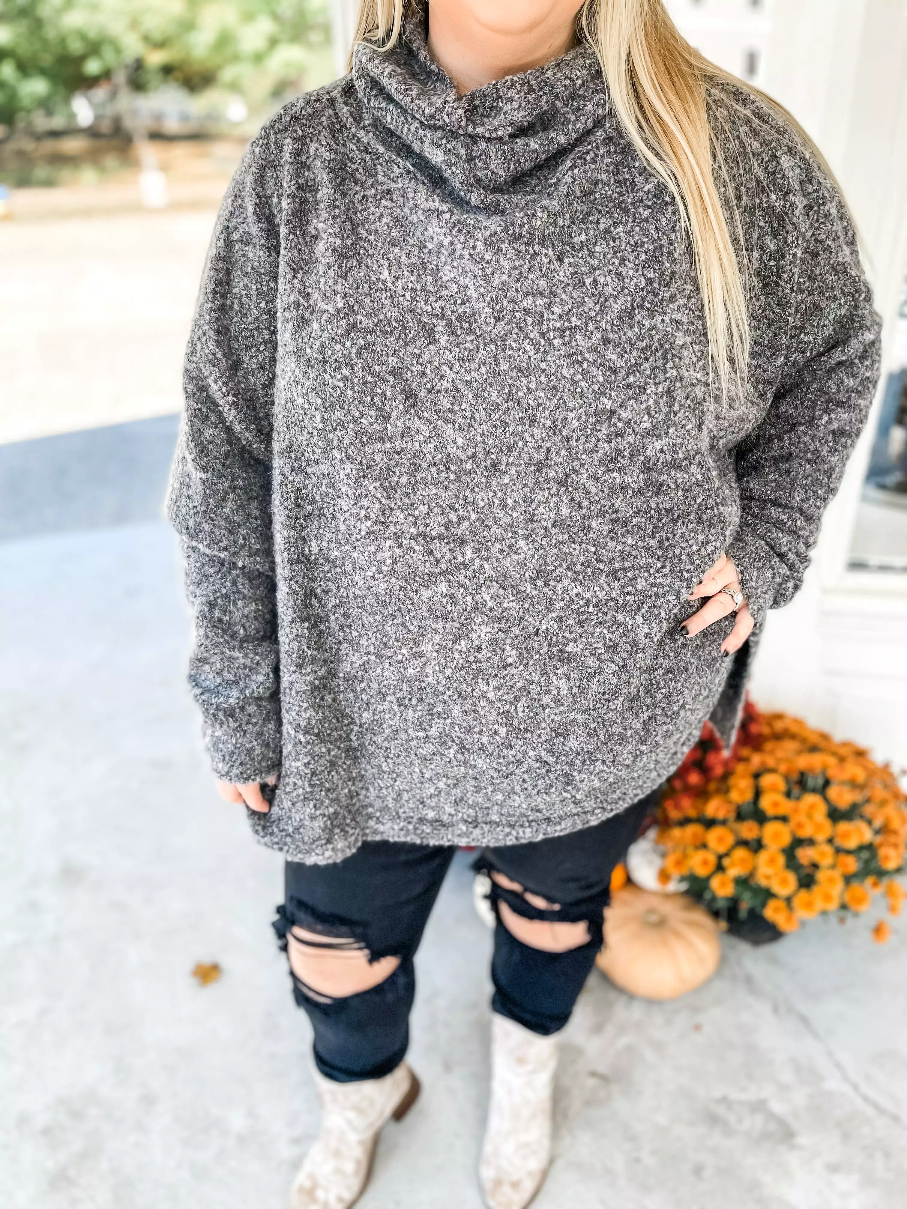 London Fog Turtleneck Sweater - PLUS