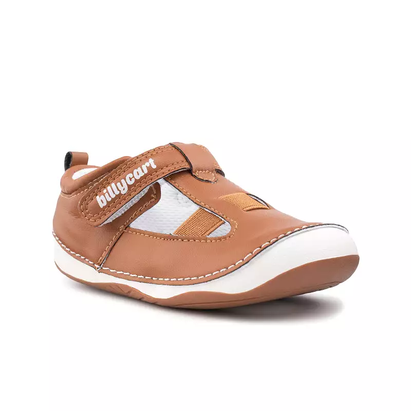 London wide tan sandals for babies and toddlers.