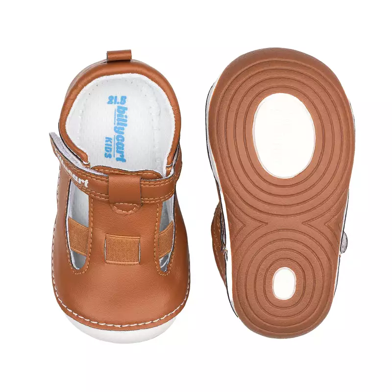 London wide tan sandals for babies and toddlers.