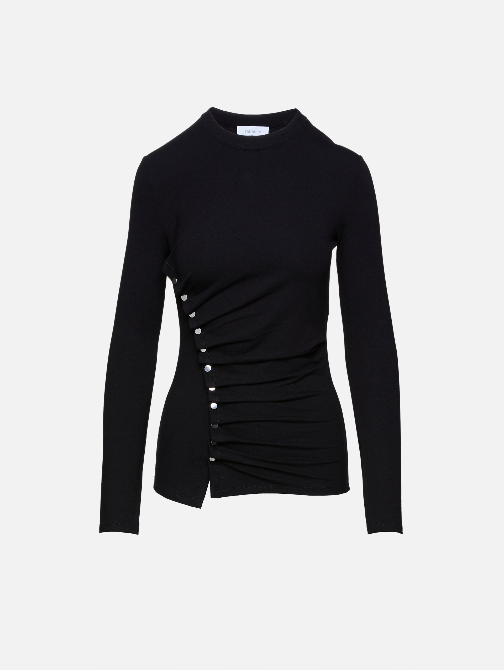 Long-sleeve high-neck top