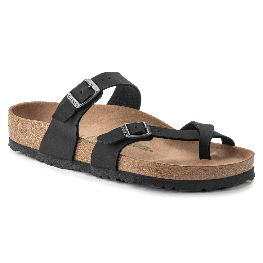 Mayari Vegan Black Birko-Flor Sandals