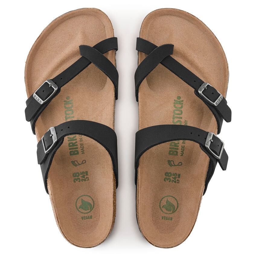 Mayari Vegan Black Birko-Flor Sandals