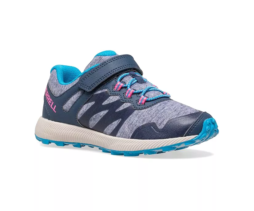 Merrell Nova 2 Sneaker for Girls - Navy Heather Turquoise