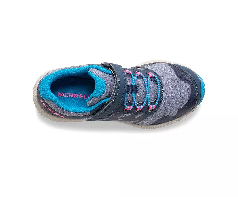 Merrell Nova 2 Sneaker for Girls - Navy Heather Turquoise