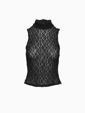 Mesh Mockneck Top - Shop Now