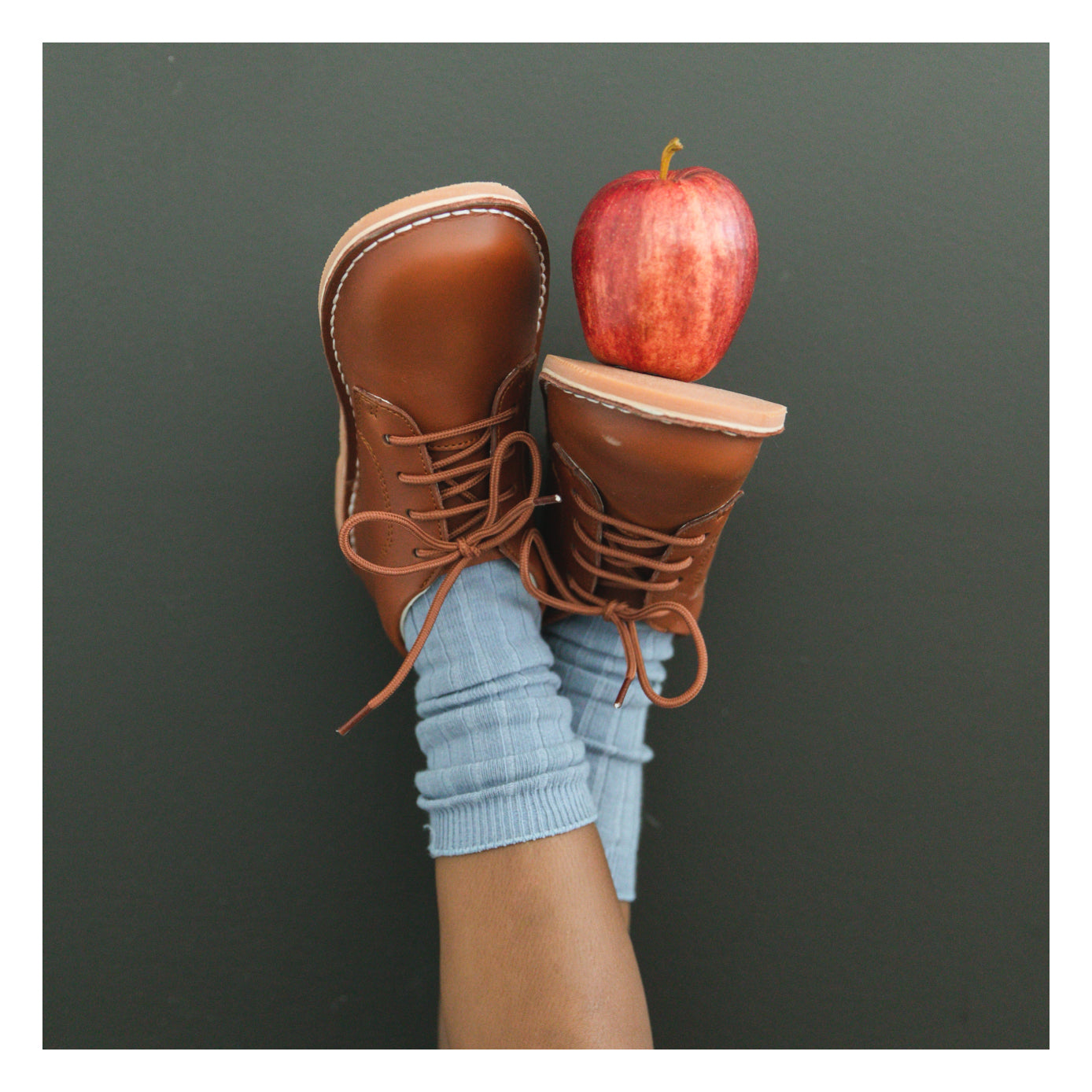 Mid-Top Lace Up Shoe - Tuck