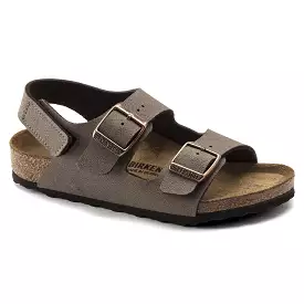 Milano Kids Mocha Birkibuc - Hook and Loop Strap Sandals