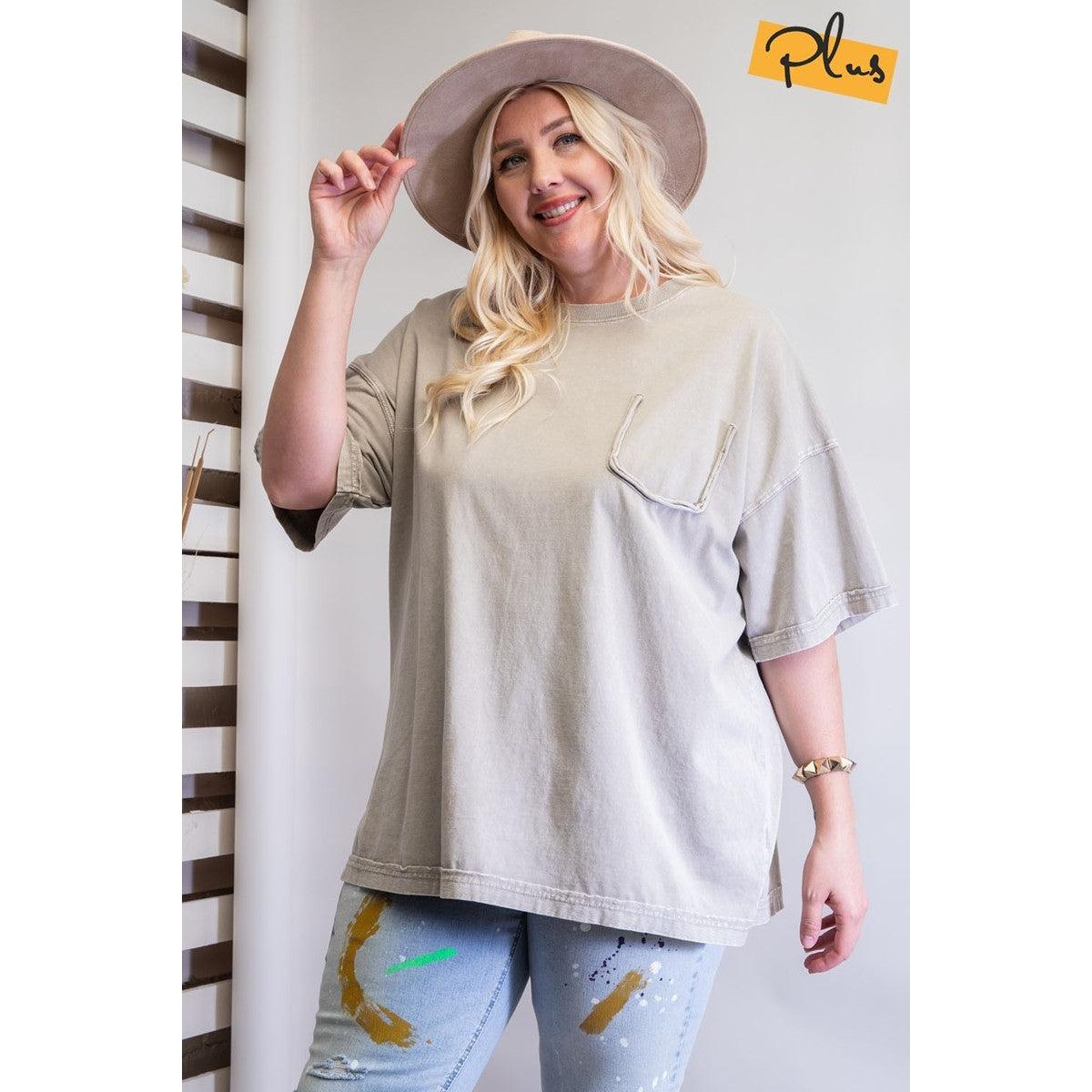 Mineral Washed Cotton Boxy Tunic