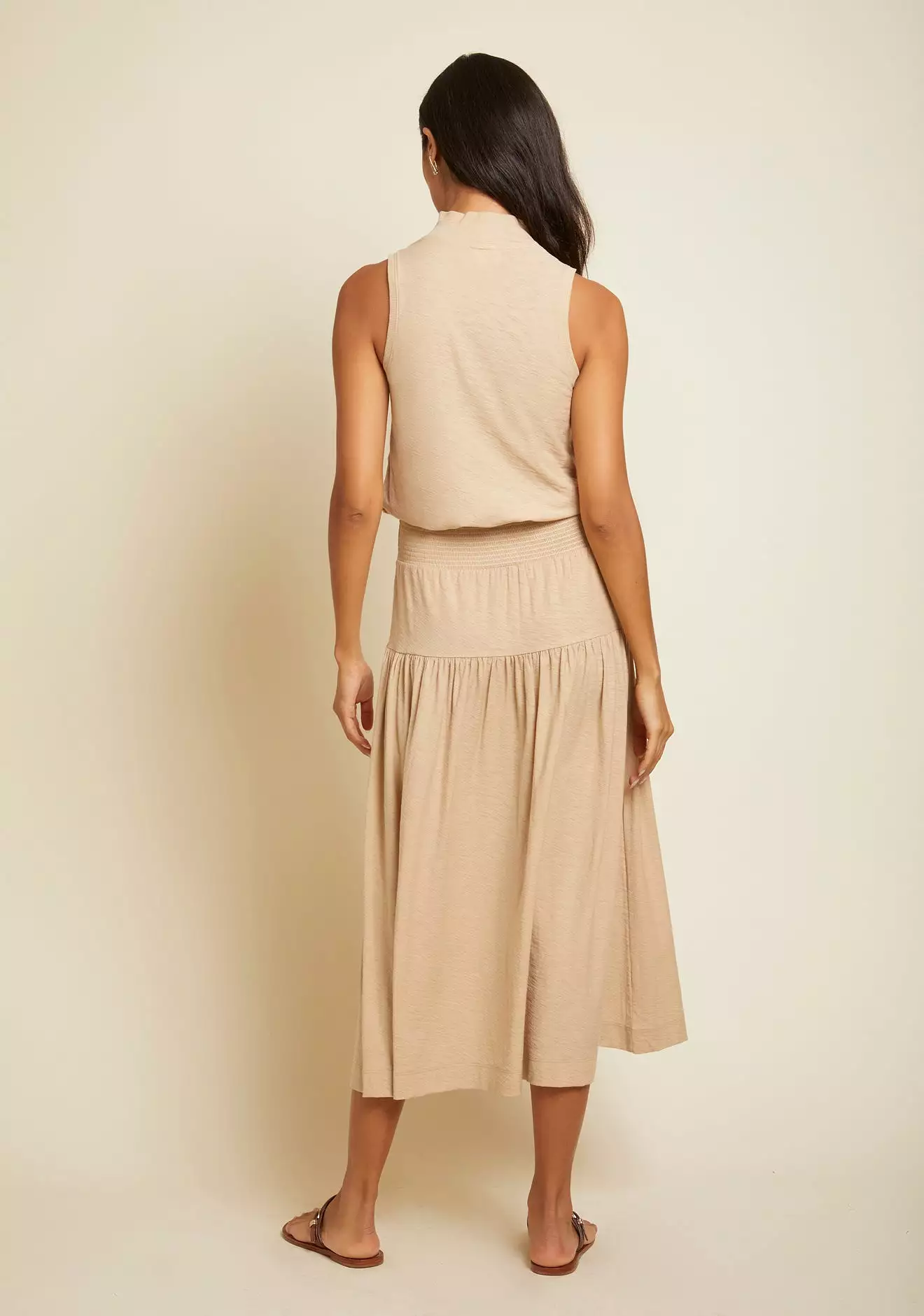 Nation LTD - Margot Turtleneck Tank Dress - Toasted Marshmallow: Shop Now!