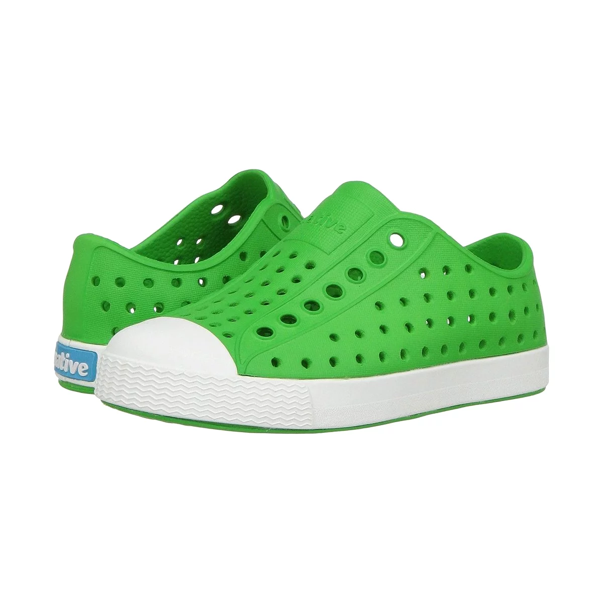 Native Jefferson Toddler Green: trendy kids shoes, Jefferson Green, comfortable footwear, stylish toddler shoes, children's shoe